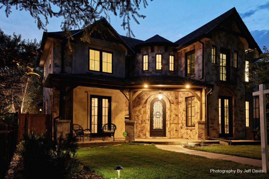 Twilight Residential Photography, Fillmore Street in Denver, Photo by Jeff Davis